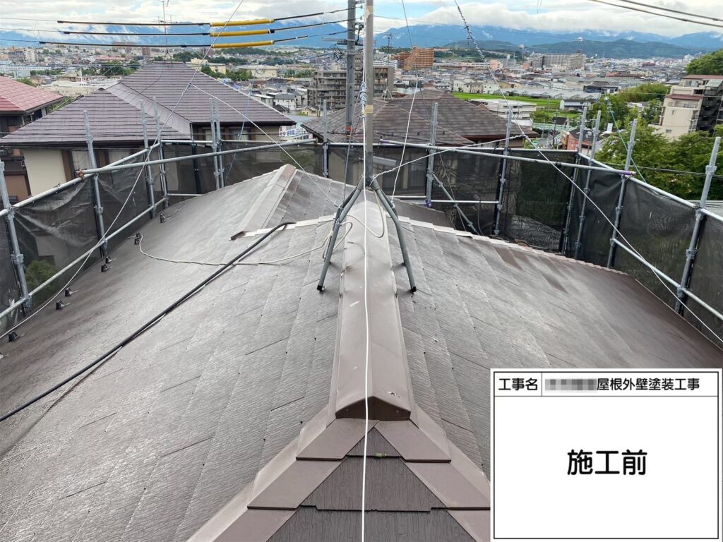 大阪府大阪狭山市　K様邸　屋根・外壁塗装工事　屋根塗装の施工後　屋根塗装の必要性とは？