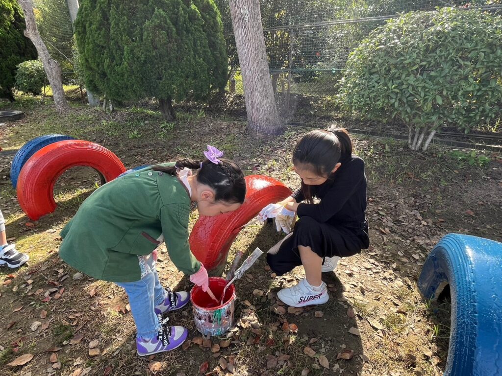 大阪府河内長野市　石仏小学校で塗装ボランティア活動をしてきました！