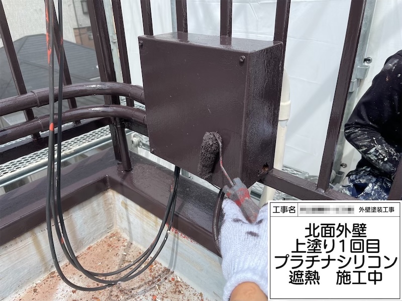 大阪府堺市｜鉄部 配線BOXを塗装しました！
