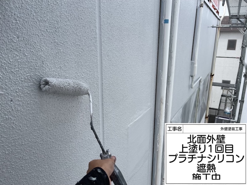 大阪府堺市｜外壁はプラチナシリコン 遮熱で塗装しました！