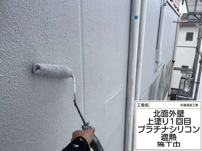 大阪府堺市｜外壁はプラチナシリコン 遮熱で塗装しました！