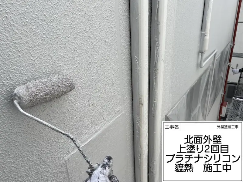 大阪府堺市｜外壁はプラチナシリコン 遮熱で塗装しました！