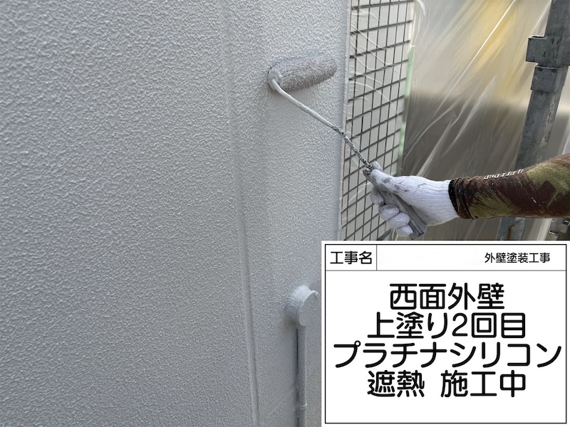 大阪府堺市｜外壁はプラチナシリコン 遮熱で塗装しました！