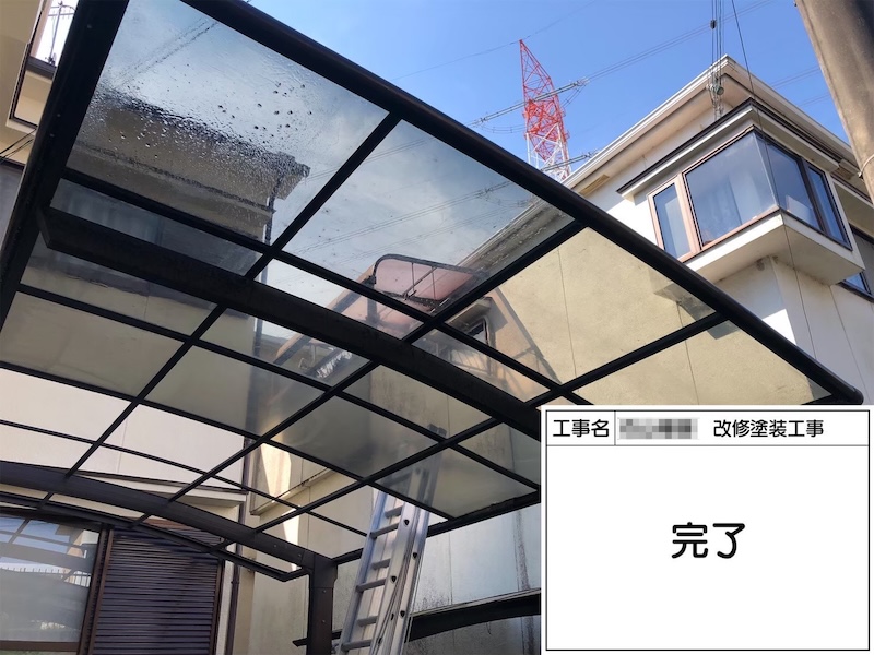 和歌山県橋本市｜塗装工事完了後、足場の解体と清掃作業をレポート