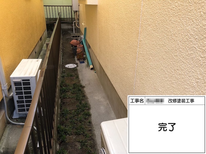 和歌山県橋本市｜塗装工事完了後、足場の解体と清掃をレポート