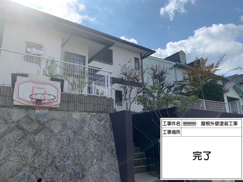 大阪府河内長野市美加の台｜足場解体撤去〜解体後洗浄〜塗装工事施工後をレポート