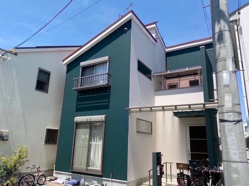 大阪府松原市丹南 I様邸 屋根カバー工事・外壁塗装工事「工事の進捗がスムーズで、こちらの希望に合わせてくれました。満足しています！」