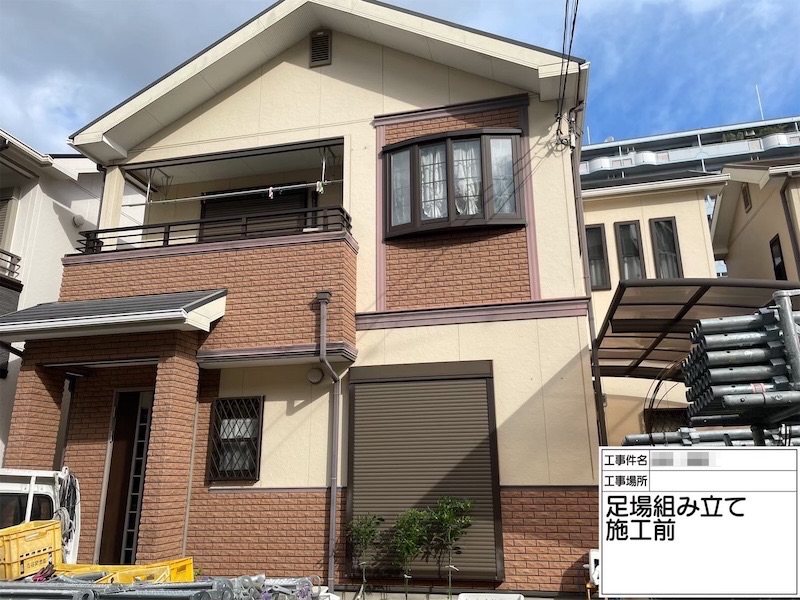 T様より屋根塗装・外壁塗装工事のご依頼！施工前をレポート｜大阪府堺市