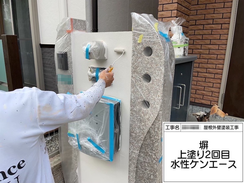 大阪府堺市 T様邸 屋根塗装・外壁塗装工事 プラチナルーフ遮熱・プラチナシリコン遮熱「丁寧に工事してくれてありがとうございます。予定通りに工事を終えられてよかったです。」